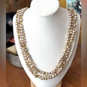 Artisan Freshwater Pearl Triple Strand Necklace